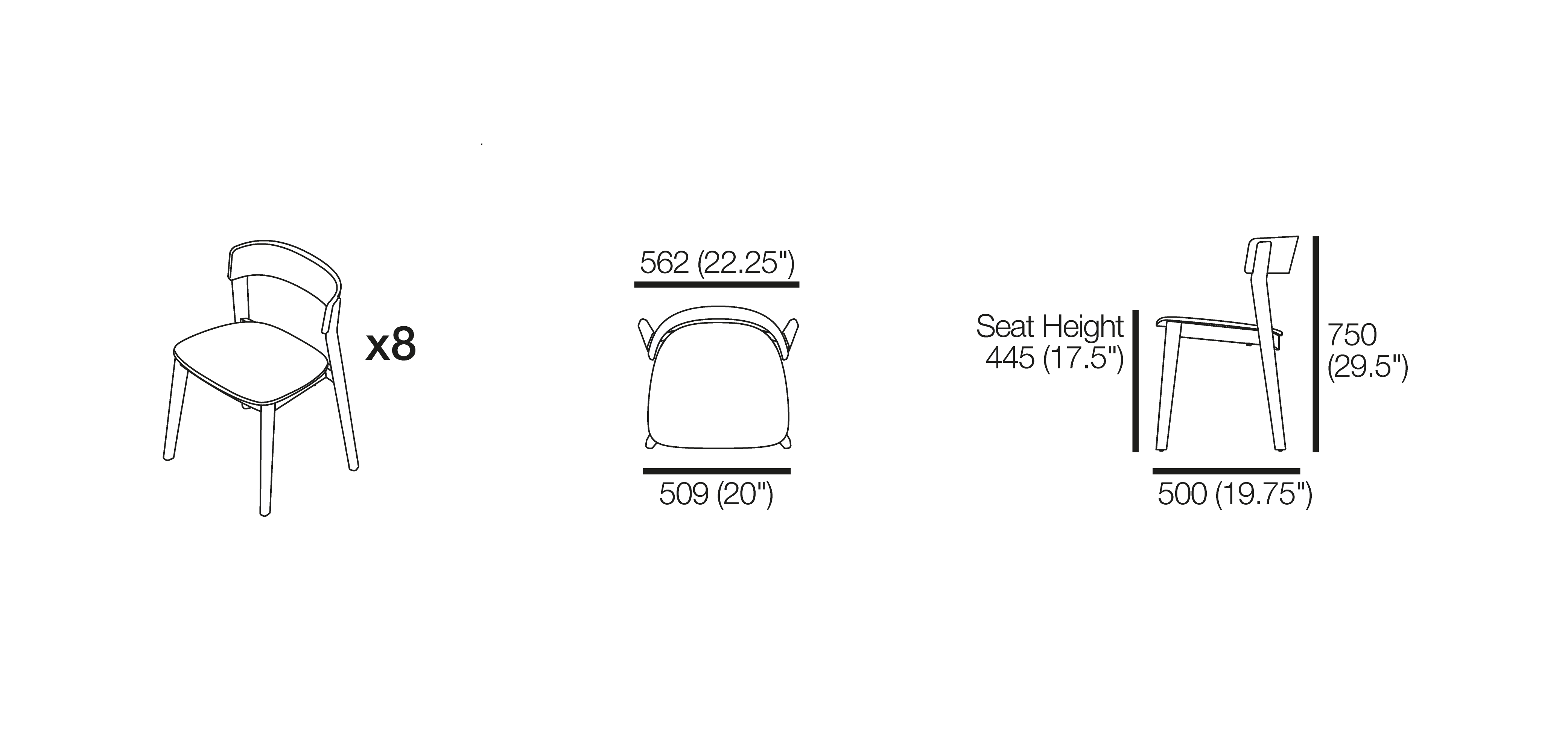 small armchair dimensions